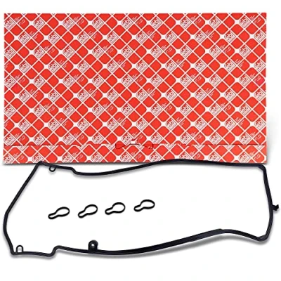 Image of 6460161221, 6460161221S1, 6460161321, 6460161321S1, A6460161221 Gasket Set, rocker cover FEBI BILSTEIN 109506 MERCEDES BENZ: C Class Saloon