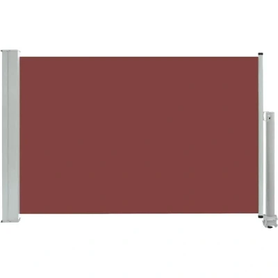 Image of vidaXL Patio Retractable Side Awning 60x300 cm Brown