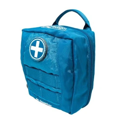 Image of Kurgo RSG Dog First Aid Kit, 49 Piece Pet Medical Compact &amp; Portable, MOLLE Compatible, Coastal Blue