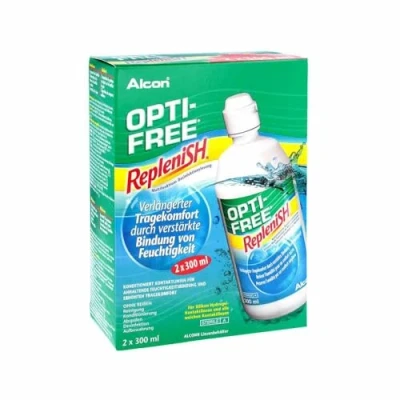 Image of Opti Free Replenish Twin Pack (2*300ml), Ciba Vision/Alcon Contact Lens Solution