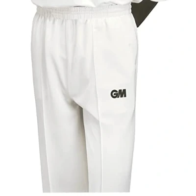 Image of Gunn &amp; Moore Unisex Maestro Cricket Trousers, White, XL To Fit Waist 37 38 EU