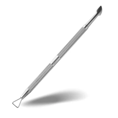 Image of Rui Smiths Professional Double Ended Stainless Steel Metal Pusher (Cuticle Pusher) And Triangle Gel Polish Remover Scraper Tool Style No. 101