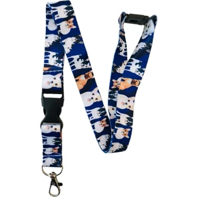 Image of PAC Supplies Global French Bulldog Neck Lanyard With Safety Breakaway