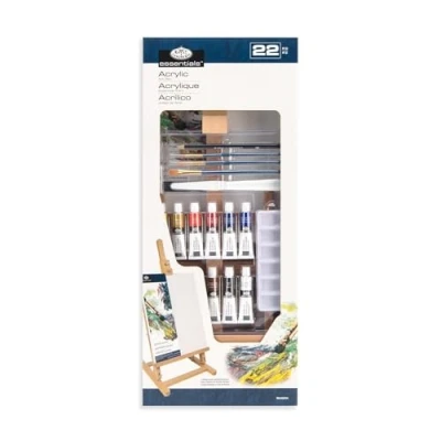 Image of Royal Brush Easel Art Set Medium Acrylic inchH inch 22 Piece