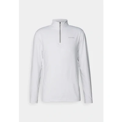 Image of Calvin Klein Mens Newport Half Zip Sweater White L