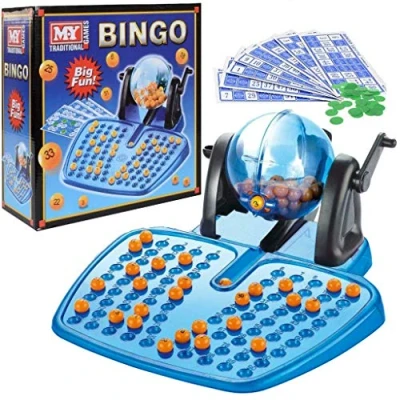 Image of M.Y Traditional Bingo Game Complete with Balls Dispenser and Cards