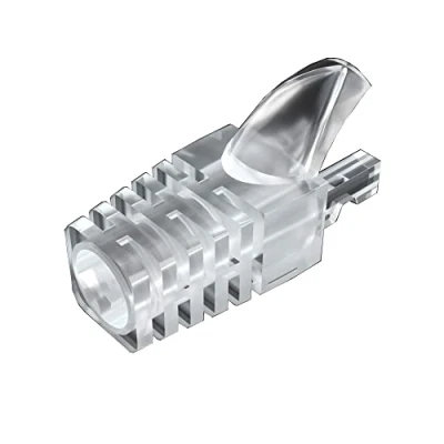 Image of VIVOCH 50 Pcs Cat5 Cat5E Cat6 Strain Relief Boot, RJ45 Plug Connector Cover Modular Network Cap Cable Boots, Transparent