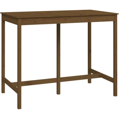 Image of vidaXL Bar Table Honey Brown 140x80x110 cm Solid Wood Pine