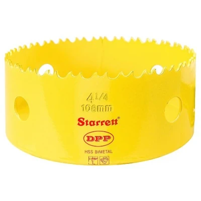 Image of Starrett DH0414 108mm 4.1/4 inch HSS Bi Metal Dual Pitch Professional Hole Saw