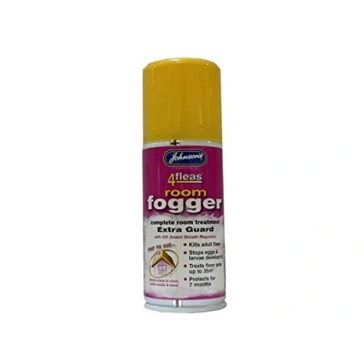 Image of (2 Pack) Johnsons Vet 4 Fleas Room Fogger Spray 100ml