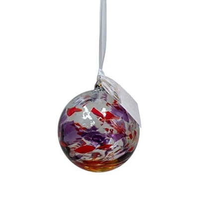 Image of July Birthstone Ruby Hanging Globe 9 centimeters