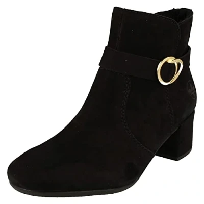 Image of Rieker Cleo Womens Ankle Boots (Black, UK Footwear Size System, Adult, Women, Numeric, Medium, 6.5)