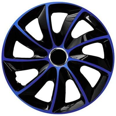 Image of 4 x wheel trims, NRM STIG, blue, 17 inches.