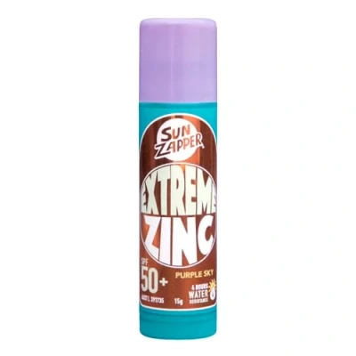 Image of Sun Zapper Zinc Stick Purple Colour Sunblock SPF 50+ Oxide Sunscreen for Face Mineral Cream Made in Australia