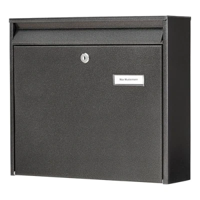 Image of Burg Wächter Conditioner Letter Box A4 Stapled Galvanised Steel Mail Slot in 5877 E Iron