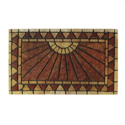 Image of Easylife Sunrise Door Mat, Rectangular Large Mat for Indoors or Outdoors, Non Slip Outdoor and Indoor Doormat, 76x45.5cm Fully Guaranteed