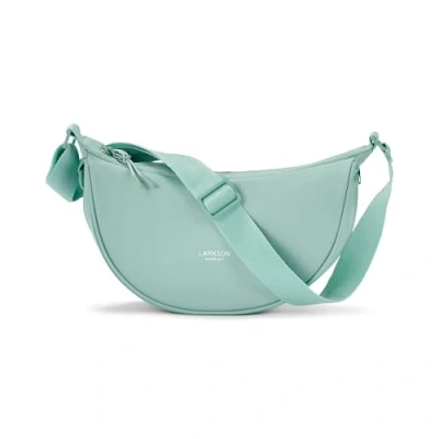 Image of LARKSON Crescent Bag Ladies Mint Solveig Small Cross Body Women Sling Shoulder in Half Moon Shape Womens Dumpling with Adjustable Strap