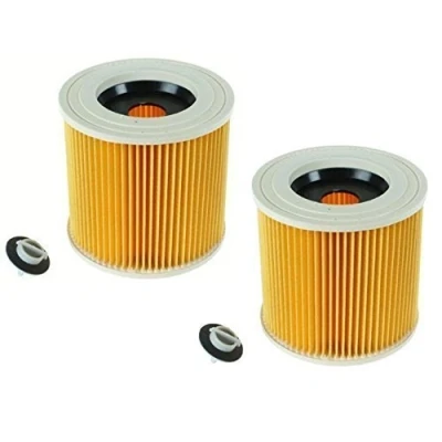 Image of First4Spares Cartridge Filter For Karcher Wet &amp; Dry Hoover Vacuum Cleaners (Pack of 2 Filters)