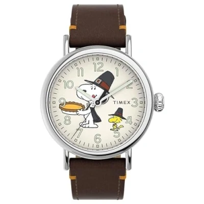Image of Timex Mod. Peanuts Collection The Waterbury Snoopy Woodstock Pellegrini Thanksgiving Special Pack, beige, Modern, Modern
