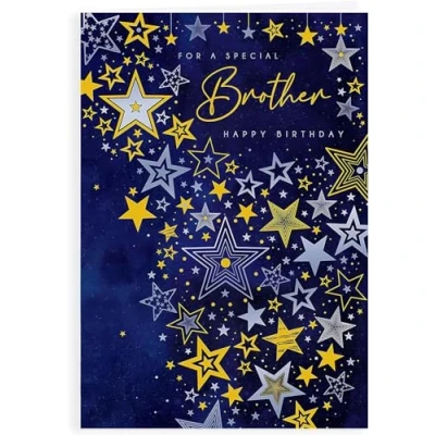 Image of For A Special Brother Birthday Card Size 6&quot; x 9&quot;