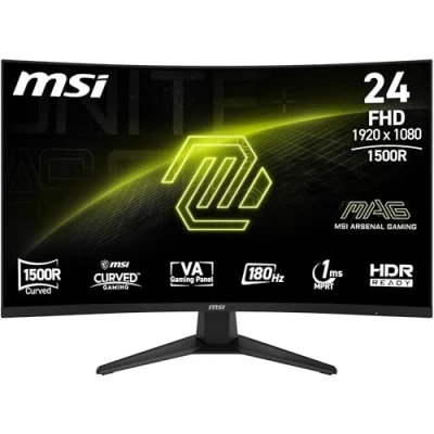 Image of MSI MAG 244C 24 Inch FHD Curved Gaming Monitor 1500R 1920 x 1080 VA Panel, 1ms, Adaptive Sync DP 1.2a, HDMI 2.0b CEC