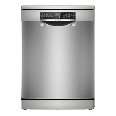Image of Bosch SMS6TCI01G Series 6, Free Standing Dishwasher 60 cm, A Energy Rated, 14 Place Settings, 9.5 Litre, IdealDry, Intelligent Programme, Extra Clean Zone, Flexible Baskets, Silver Inox