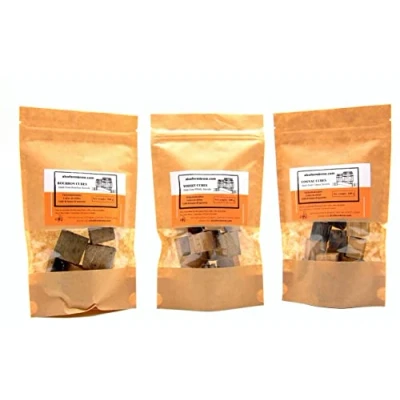 Image of Cubes from Emptied Barrels Set of 3 Packets Oak Chips Flavouring the alcohol