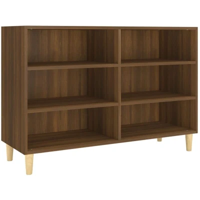 Image of vidaXL Sideboard Brown Oak 103.5x35x70 cm Engineered Wood