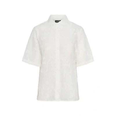 Image of Pieces Pcnolax Shirt Buttondown blouse, Women&#039;s, Size: XS, Cloud dancer