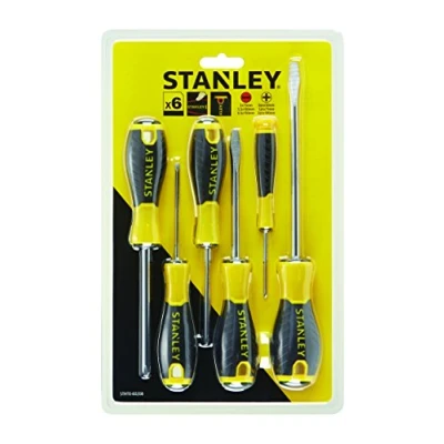 Image of STANLEY STHT0 60208 Essential Screwdriver Set Yellow (6 Piece)