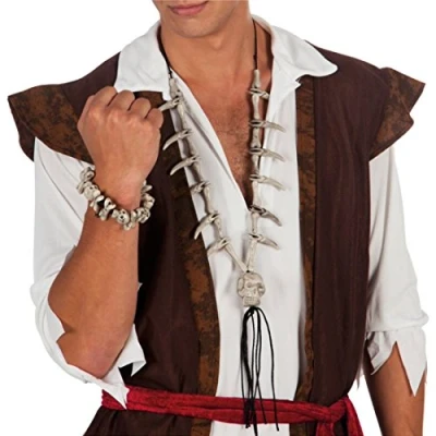 Image of Pirate Fancy Dress Skull Fang Necklace