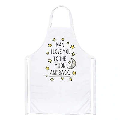 Image of Nan I Love You to The Moon and Back Chefs Apron