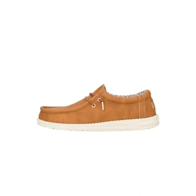 Image of HEYDUDE Men&#039;s Wally Classic Slip On Shoes, Tan, 12 UK