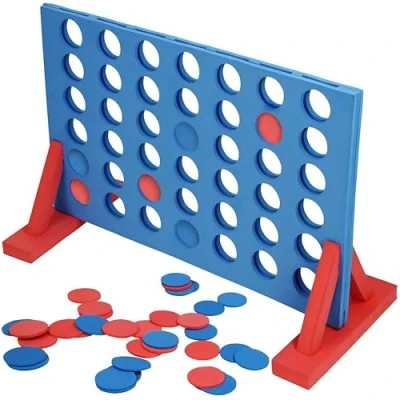 Image of Giant 4 in a Row Indoor Outdoor Family Fun Kids Garden Game