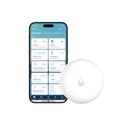 Image of AQARA Water Leak Sensor, REQUIRES HUB, Wireless Detector, Mini Flood Detector for Alarm System and Smart Home Automation, Sensor Kitchen Bathroom Basement