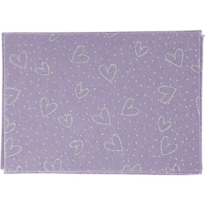 Image of Creativ Patterned Felt, Purple, One Size