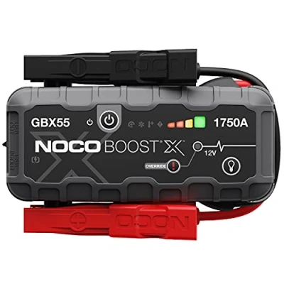 Image of NOCO Boost X GBX55 12V UltraSafe Portable Lithium Car Jump Starter, Heavy Duty Battery Booster Power Pack, Powerbank Charger and Leads, Gray, 7.5L Petrol 5.0L Diesel Engines, 1750A