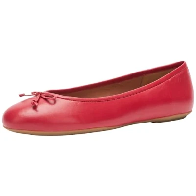 Image of Geox Women&#039;s D Palmaria H Ballet Flat, red, 4 UK