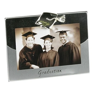 Image of 2 tone Silverplated Frame Graduation Photo 4&quot; x 6&quot;