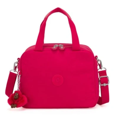 Image of Kipling MIYO Large lunchbox, Pouches, Cases, True Pink (Pink)