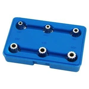 Image of Neilsen 6pcs 1/2&quot; Tamper proof 12 point Security Bit Socket Compatible with VW/AUDI gearbox drain plugs