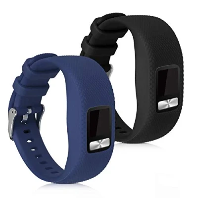 Image of kwmobile Straps Compatible with Garmin Vivofit 4 2x Replacement Silicone Watch Bands
