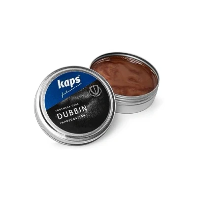Image of Kaps Quality Shoe Dubbin Wax, Nourishment And Waterproofing For Leather, (Middle Brown, 50Ml)