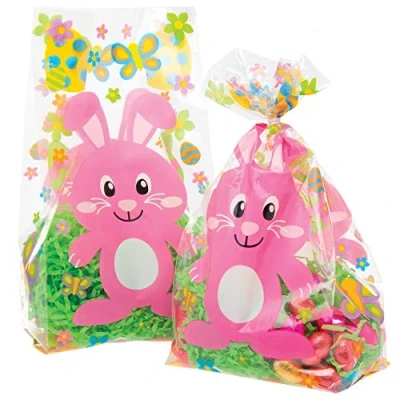 Image of Baker Ross Easter Bunny Cellophane Bags Pack of 30, Crafts, Craft For Kids (AT512)
