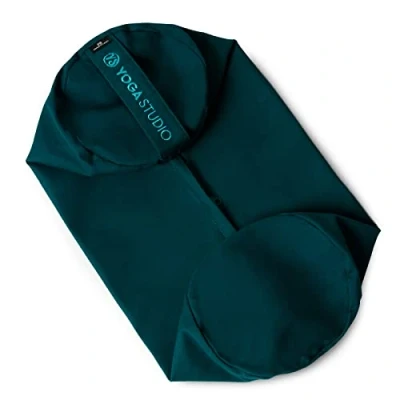 Image of Yoga Studio Spare EU Organic Cotton Bolster Covers With Handle And Zipper Cover Only (Teal)
