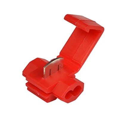 Image of UKCable Ties 10x Red Scotch Lock Wire Connectors Quick Splice Terminals Crimp Electrical