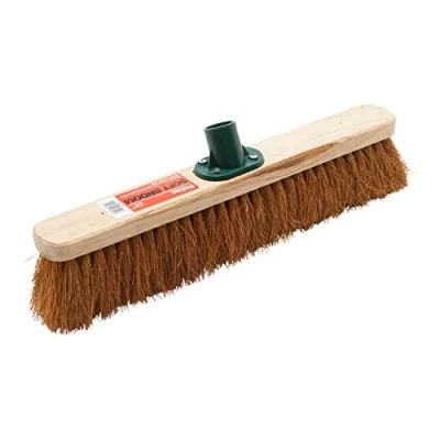 Image of ProDec PMSO1801 Natural Coco Fibre Soft Sweeping Broom Head for Indoor and Outdoor Sweeping, Brown, 18 Inch
