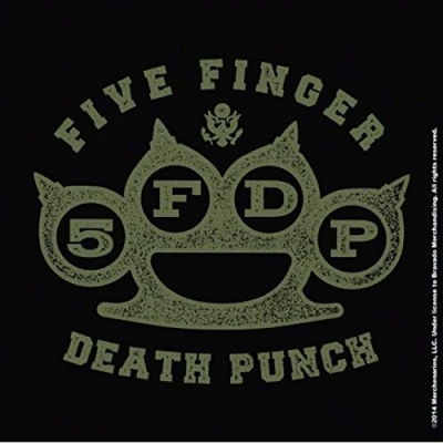 Image of Five Finger Death Punch Coaster Brass Knuckles Official Cork single drink One Size