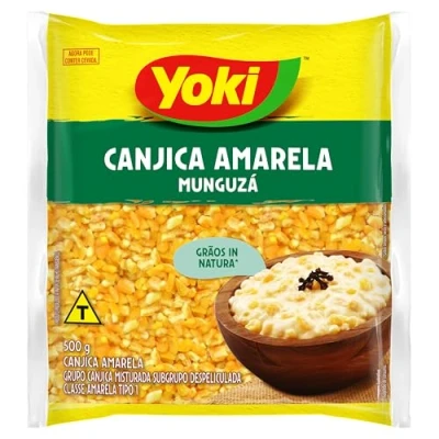 Image of Yoki, Canjica Amarela, Yellow Corn, Ideal for low calorie preparations 500g