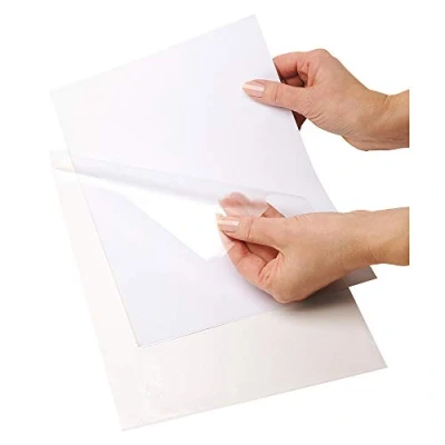 Image of Strong Quality Pack of 50 A4 Clear Plastic Open Top &amp; Side Cut Flush File Wallet 100 Micron pp Report Project Presentation Covers